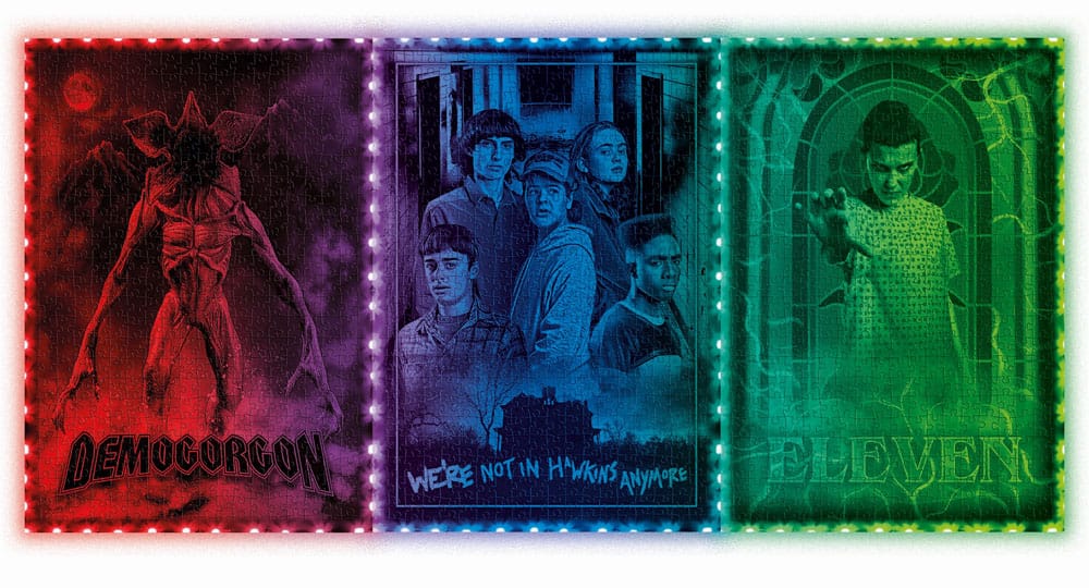 Stranger Things Metamorphic Art Collection Jigsaw Puzzle with Light-Up Effect Demogorgon (520 pieces) - MangaShop.ro