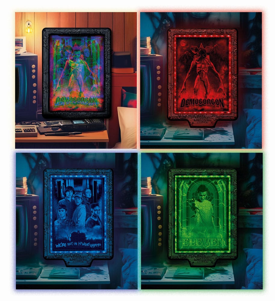 Stranger Things Metamorphic Art Collection Jigsaw Puzzle with Light-Up Effect Demogorgon (520 pieces) - MangaShop.ro