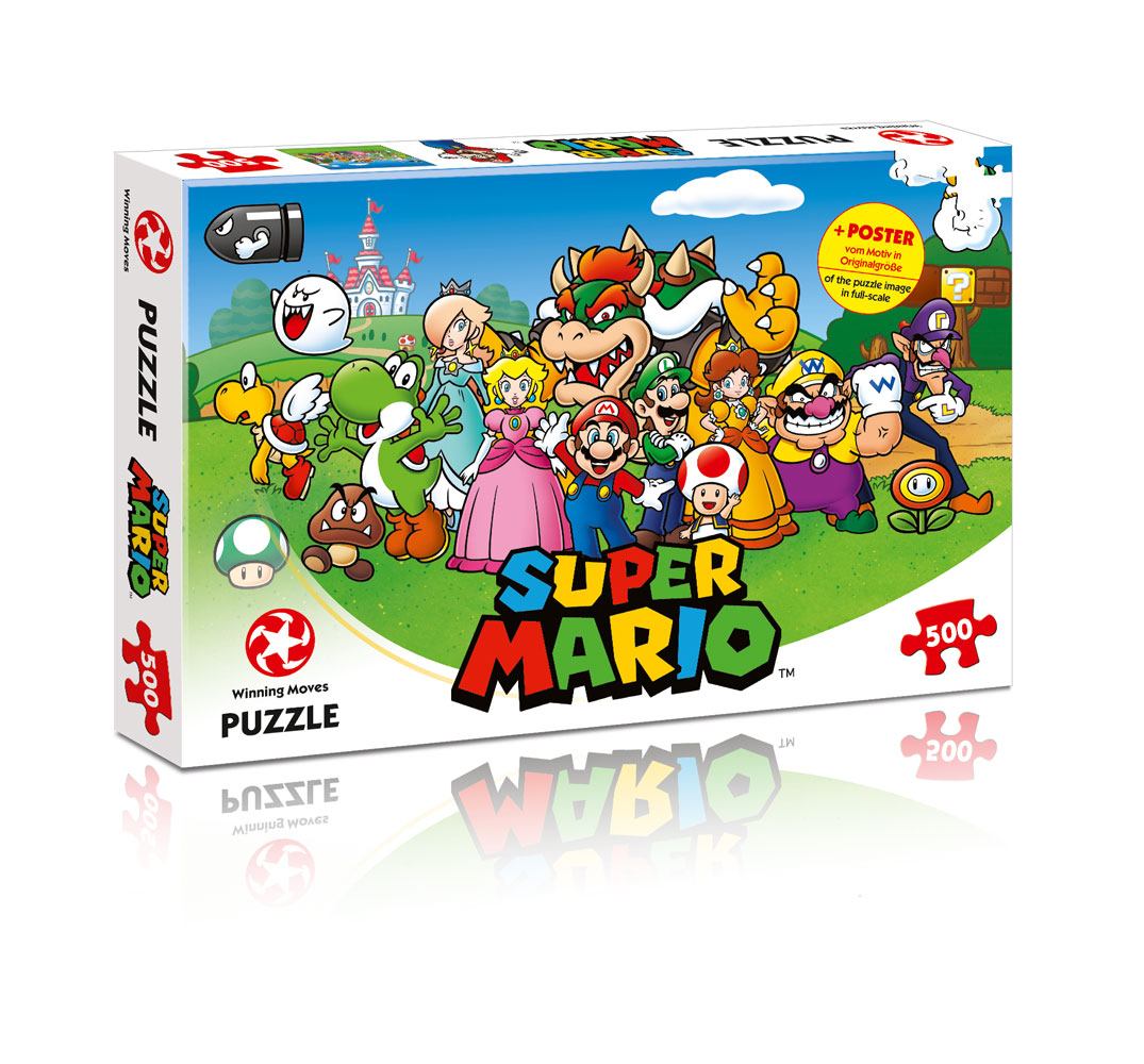 Super Mario Jigsaw Puzzle Mario & Friends - MangaShop.ro
