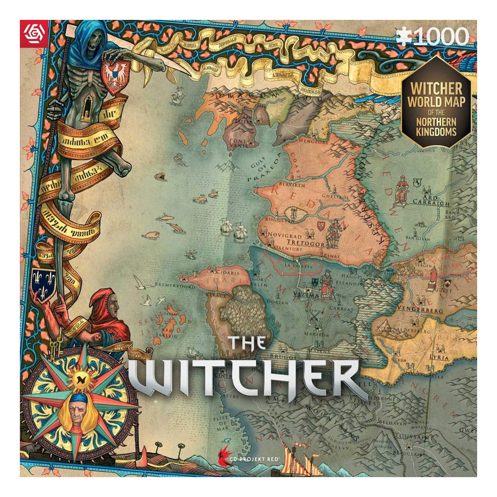 The Witcher 3 Gaming Puzzle The Northern Kingdoms (1000 pieces) - MangaShop.ro