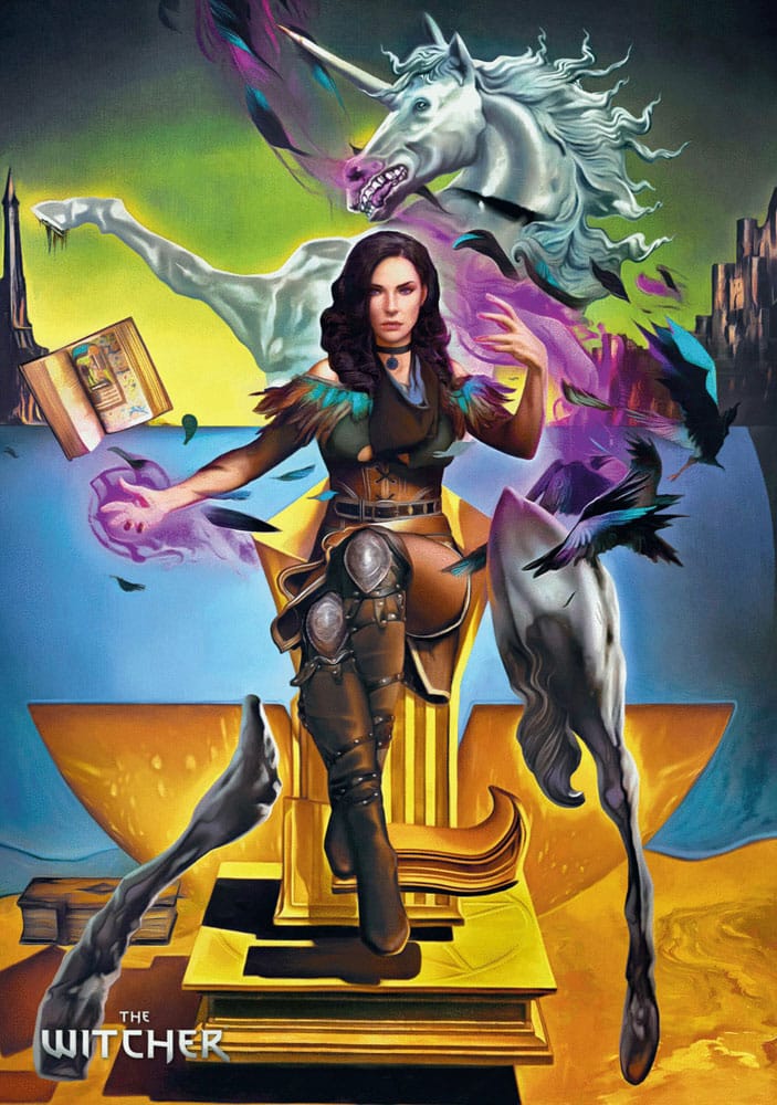 The Witcher III: Wild Hunt Game Art Chronicles Puzzle Yennefer inspired by Salvador Dali (1000 pieces) - MangaShop.ro