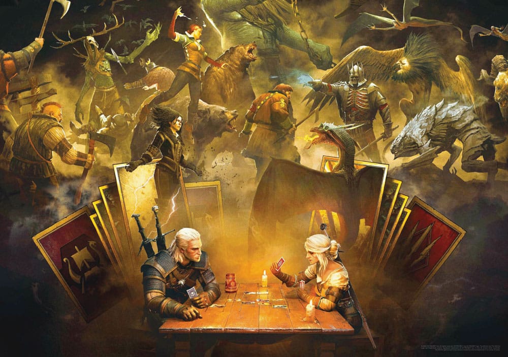 The Witcher Puzzle Playing Gwent (1000 pieces) - MangaShop.ro