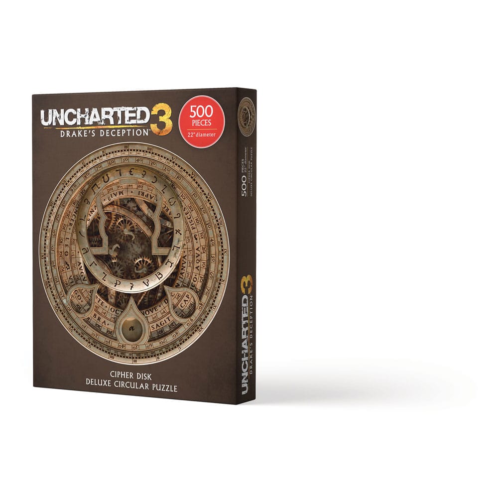 Uncharted Jigsaw Puzzle Cipher Disk Circular Deluxe (500 pieces) - MangaShop.ro