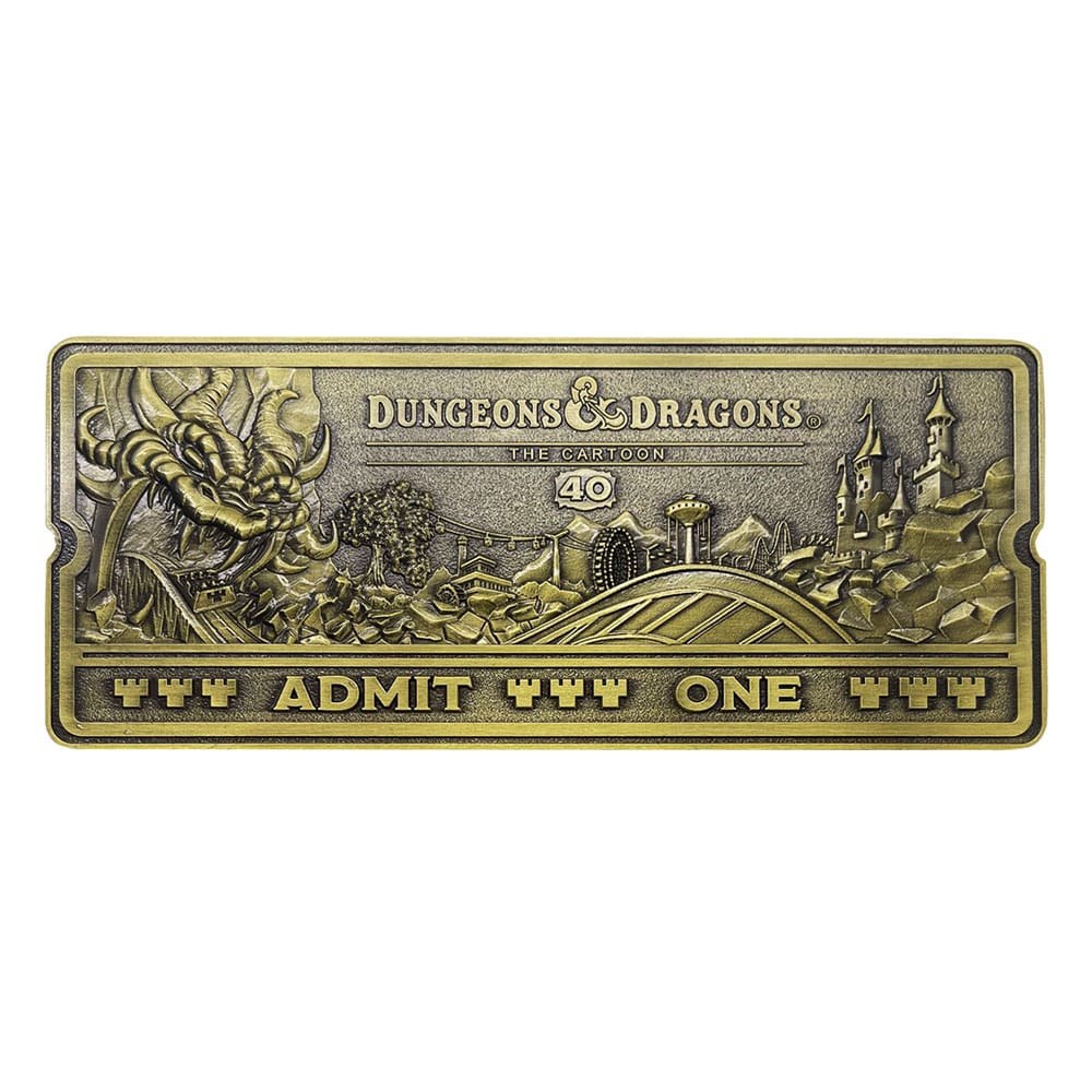 Dungeons & Dragons: The Cartoon Replica 40th Anniversary Rollercoaster Ticket Limited Edition - MangaShop.ro