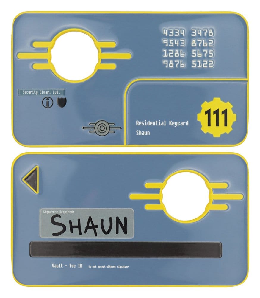 Fallout Replica Security Keycard Vault 111 Limited Edition 11 cm - MangaShop.ro