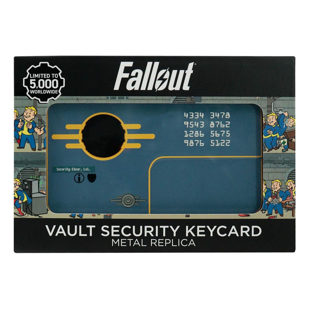 Fallout Replica Vault Security Keycard Limited Edition - MangaShop.ro