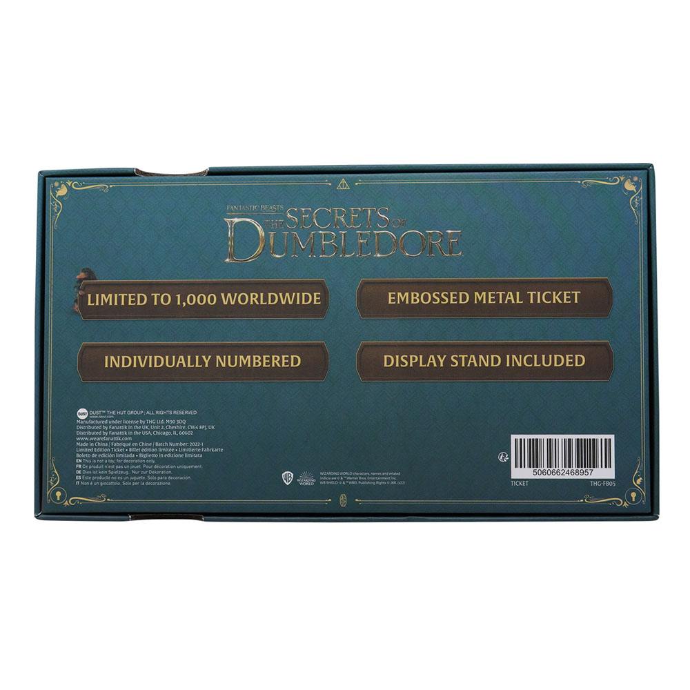 Fantastic Beasts Replica The Great Wizarding Express Limited Edition Train Ticket - MangaShop.ro