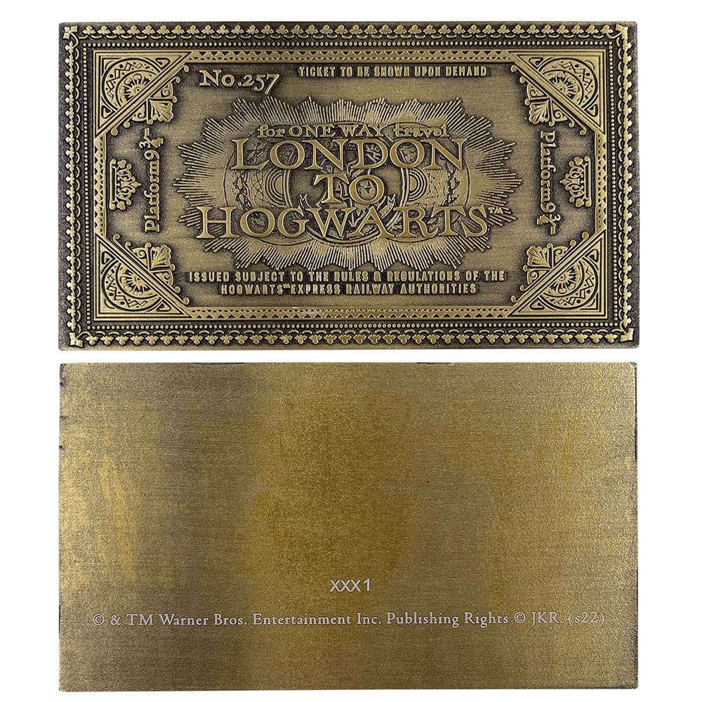 Harry Potter Replica Hogwarts Train Ticket Limited Edition - MangaShop.ro