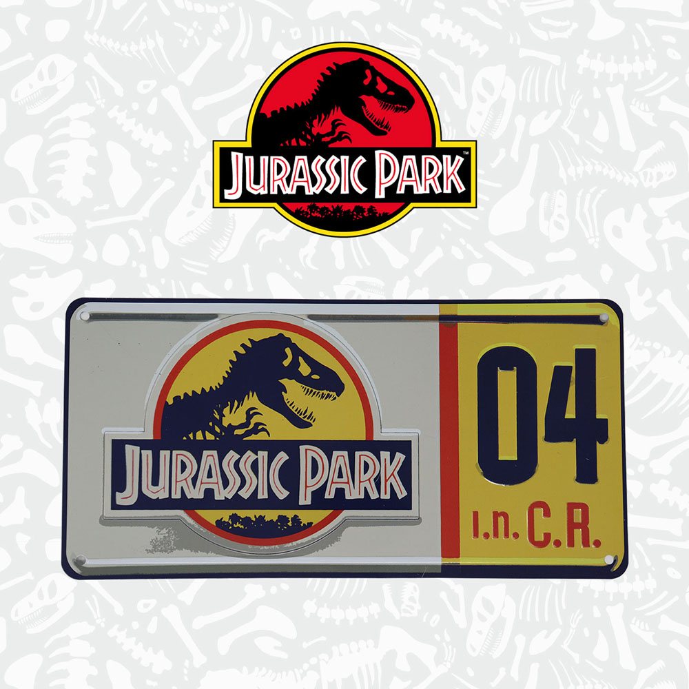 Jurassic Park Replica 1/1 Dennis Nedry 04 License Plate - MangaShop.ro