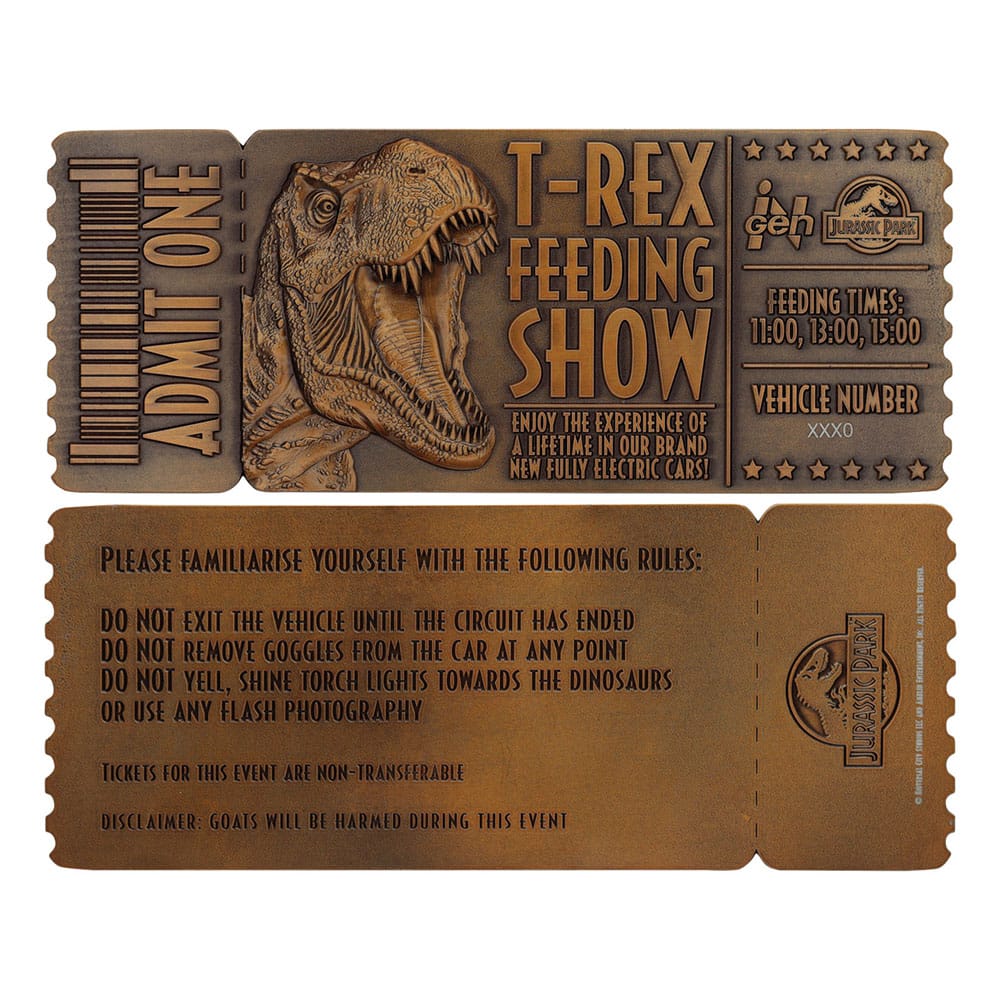 Jurassic Park Replica 1/1 Feeding Show Ticket - MangaShop.ro
