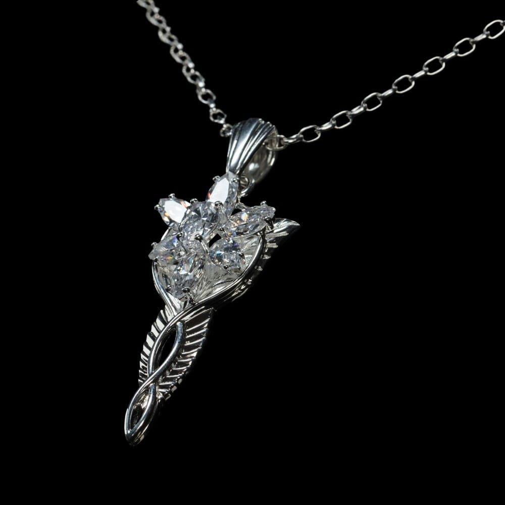 Lord of the Rings Replica 1/1 Pendant & Chain Evenstar (Sterling Silver) - MangaShop.ro