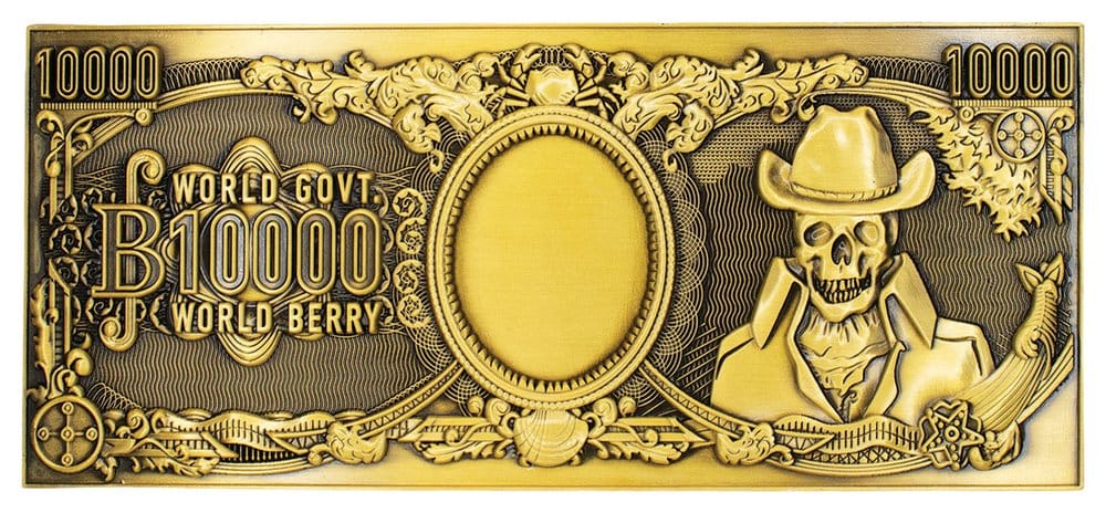One Piece Replica 10,000 World Berry Metal Banknote 6 x 15 cm - MangaShop.ro