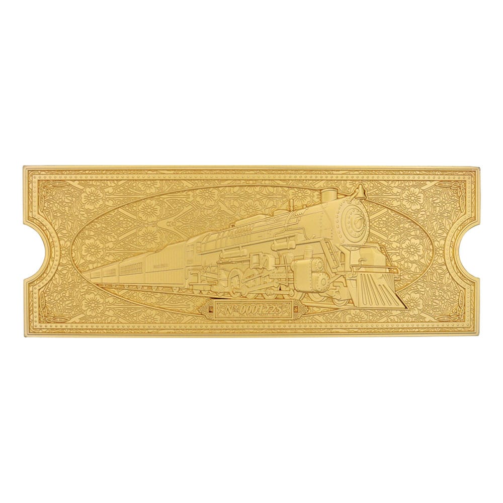 Polar Express Replica Train Ticket 24k Gold Plated Limited Edition - MangaShop.ro