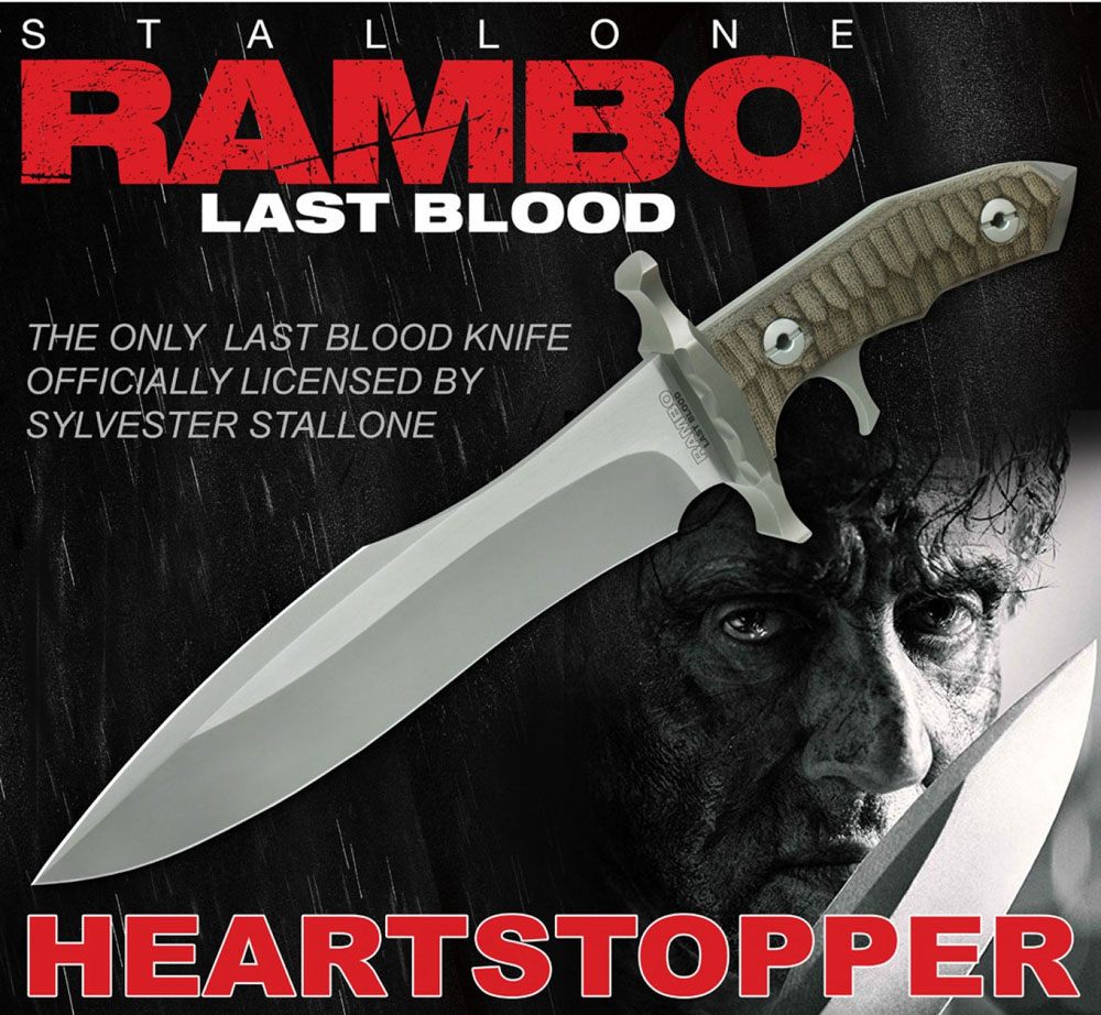 Rambo: Last Blood Replica 1/1 Heartstopper Knife 38 cm - MangaShop.ro