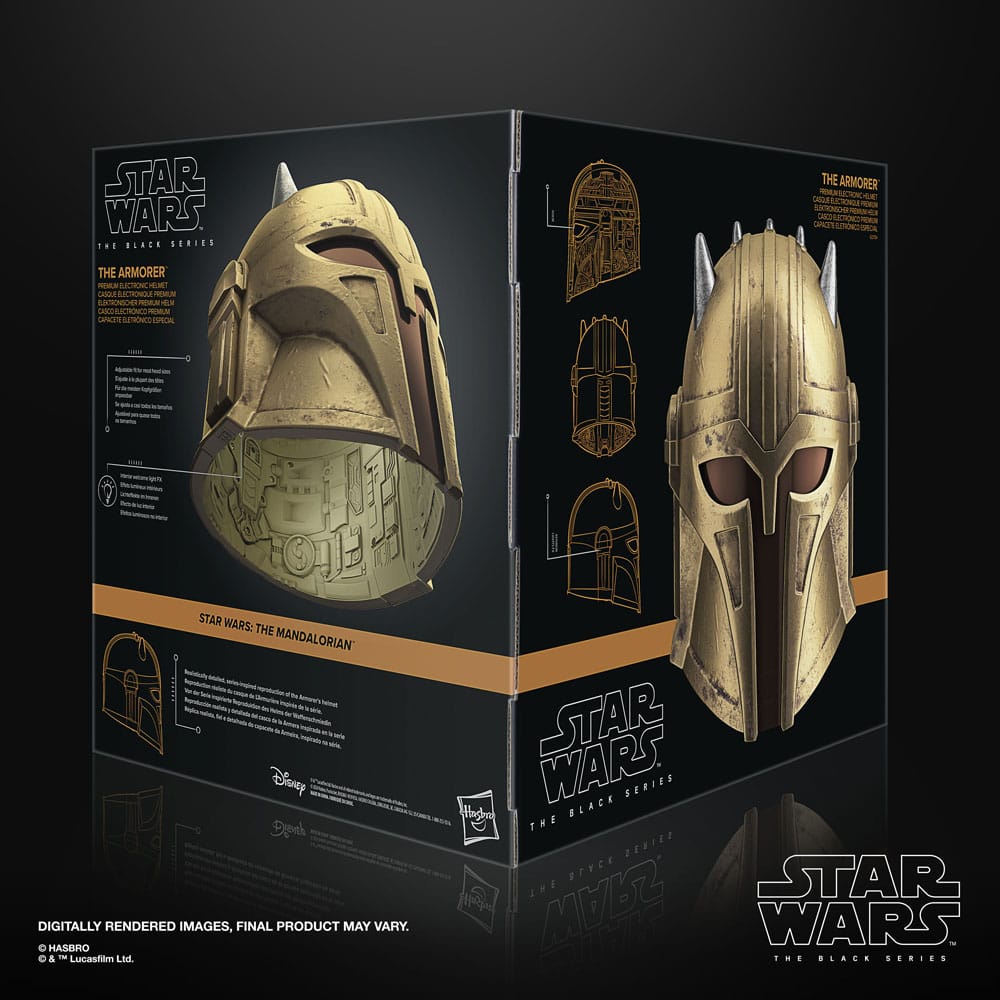 Star Wars: The Mandalorian Black Series Electronic Helmet The Armorer - MangaShop.ro