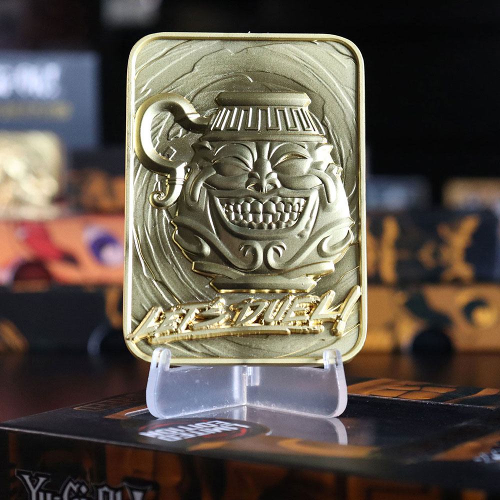 Yu-Gi-Oh! Replica Card Pot of Greed (gold plated) - MangaShop.ro