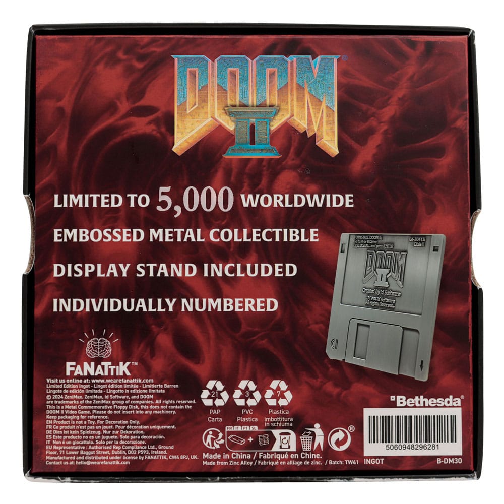 Doom 2 Replica Arena Floppy Disk Limited Edition - MangaShop.ro
