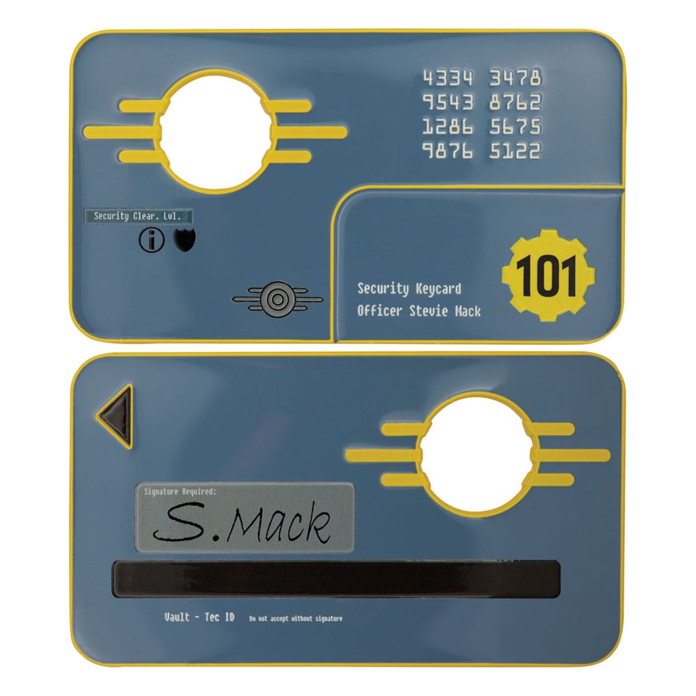 Fallout 3 Replica Vault 101 Security Keycard Limited Edition - MangaShop.ro