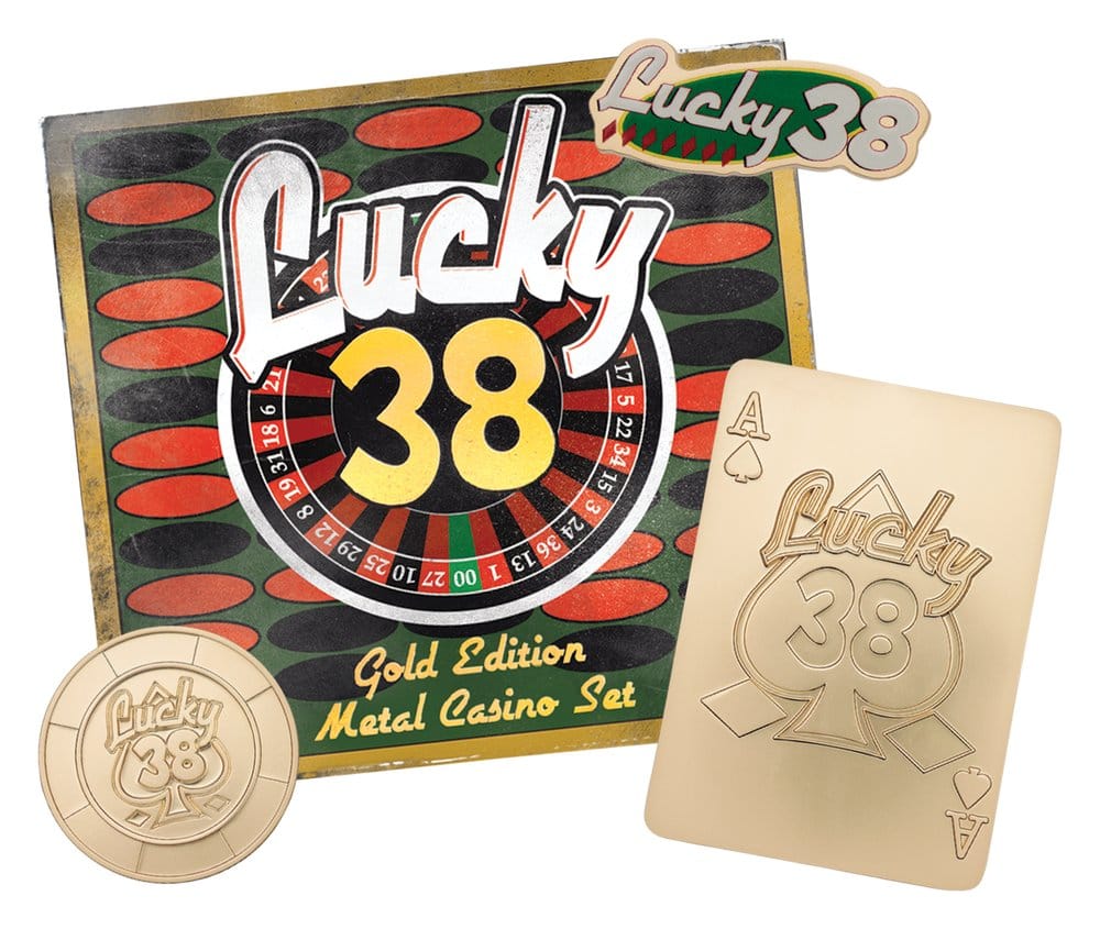 Fallout: New Vegas Replica Lucky 38 Imitation Gold Casino Set Limited Edition - MangaShop.ro