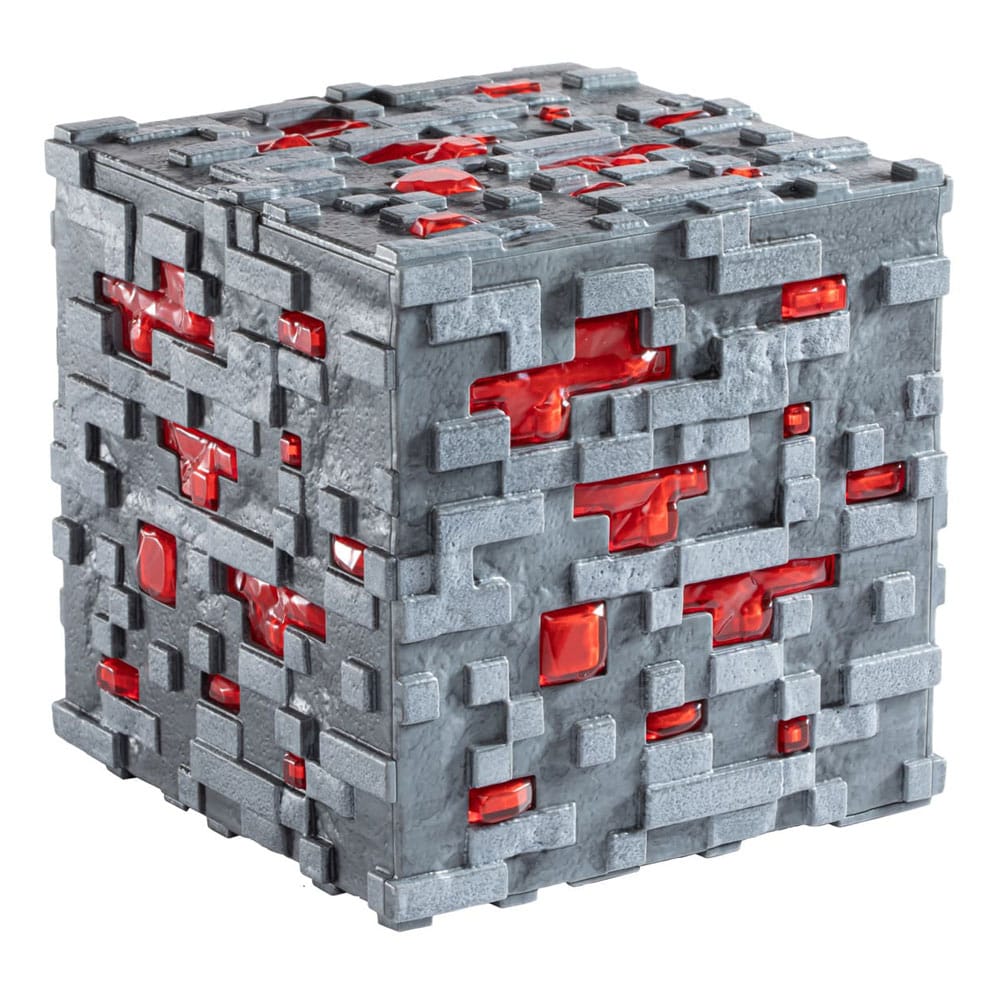 Minecraft Replica Illuminating Redstone Ore Cube 10 cm - MangaShop.ro