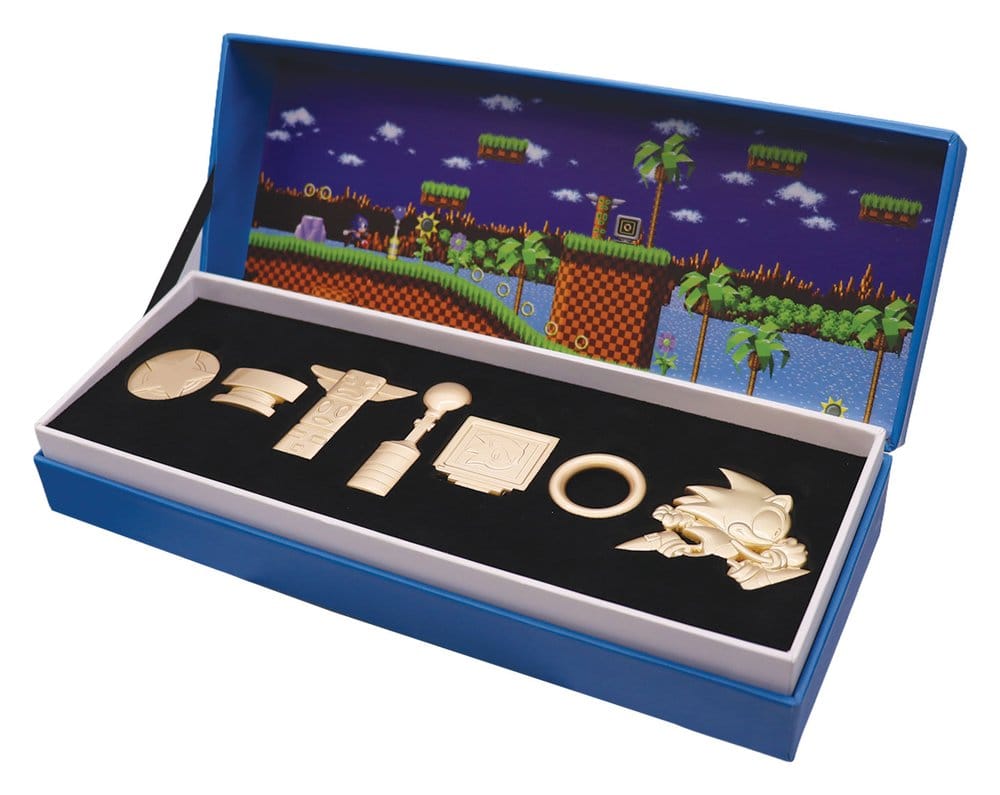 Sonic the Hedgehog Replica Commemorative Icons Set Limited Edition 10 x 28 x 4 cm - MangaShop.ro