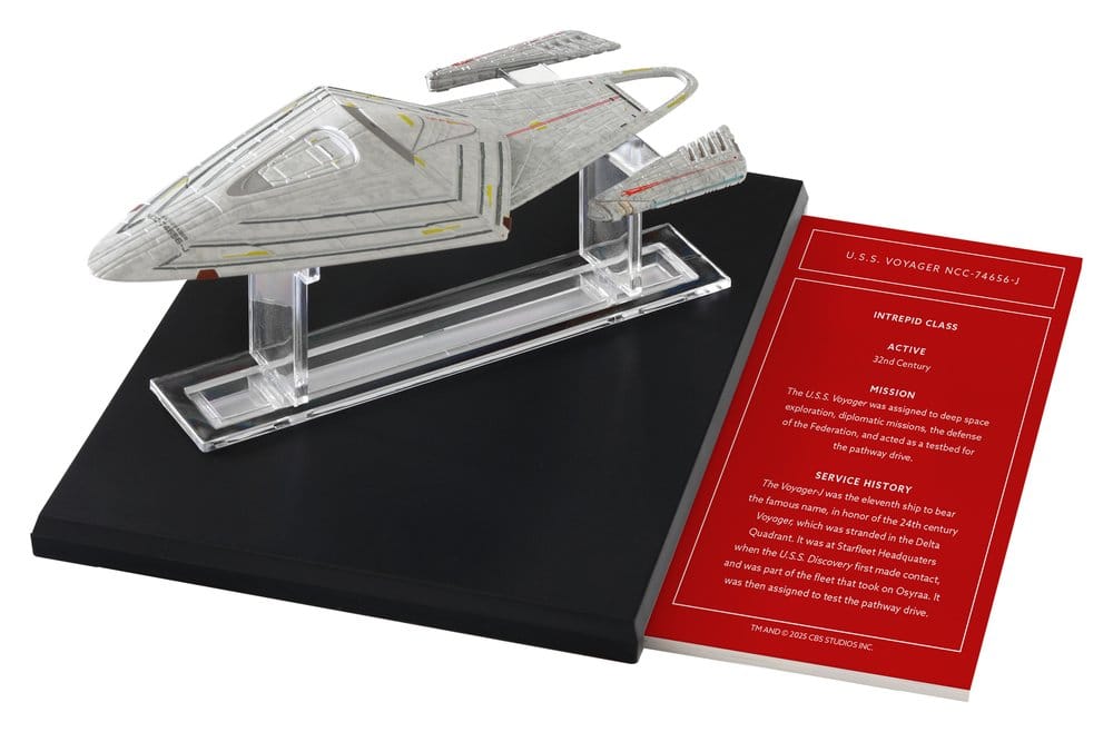 Star Trek Library Die-Cast U.S.S. Voyager NCC-74656-J 10 cm - MangaShop.ro