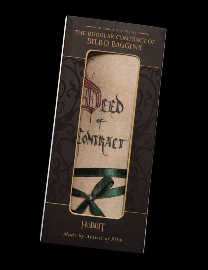 The Hobbit Mini Replica The Burglar Contract of Bilbo Baggins - MangaShop.ro