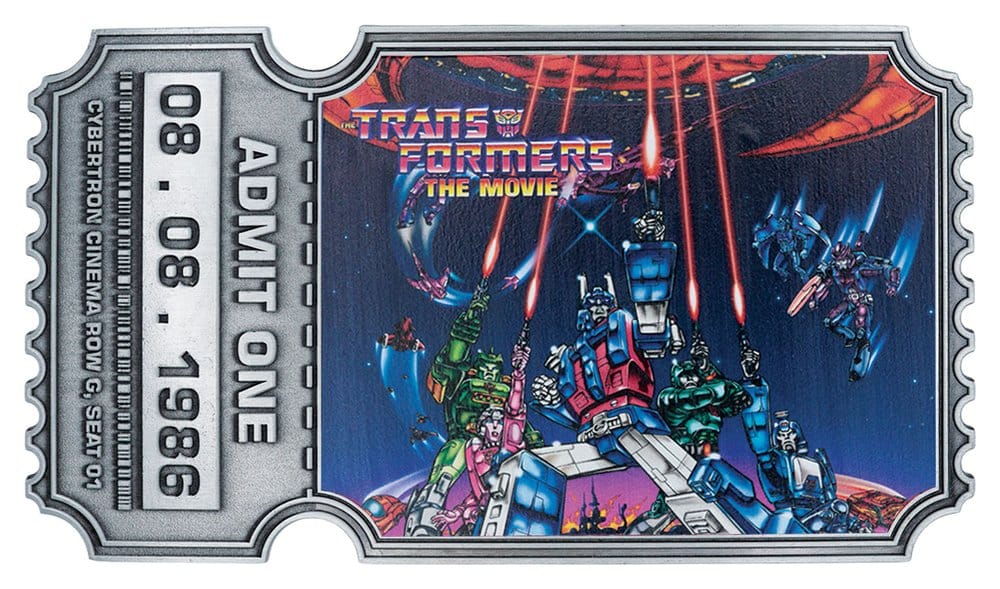 Transformers Replica The Movie 40th Anniversary Movie Ticket Limited Edition 9 x 16 cm - MangaShop.ro