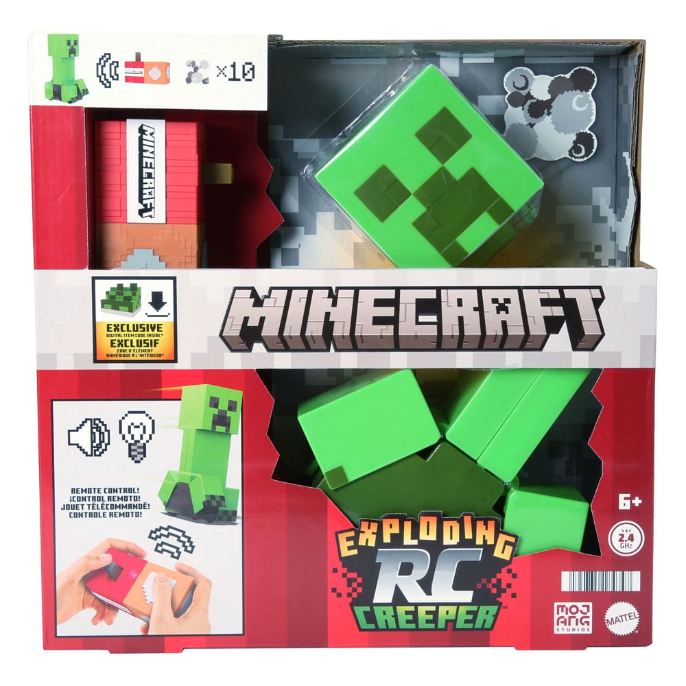 Minecraft Figure Exploding RC Creeper 25 cm - MangaShop.ro