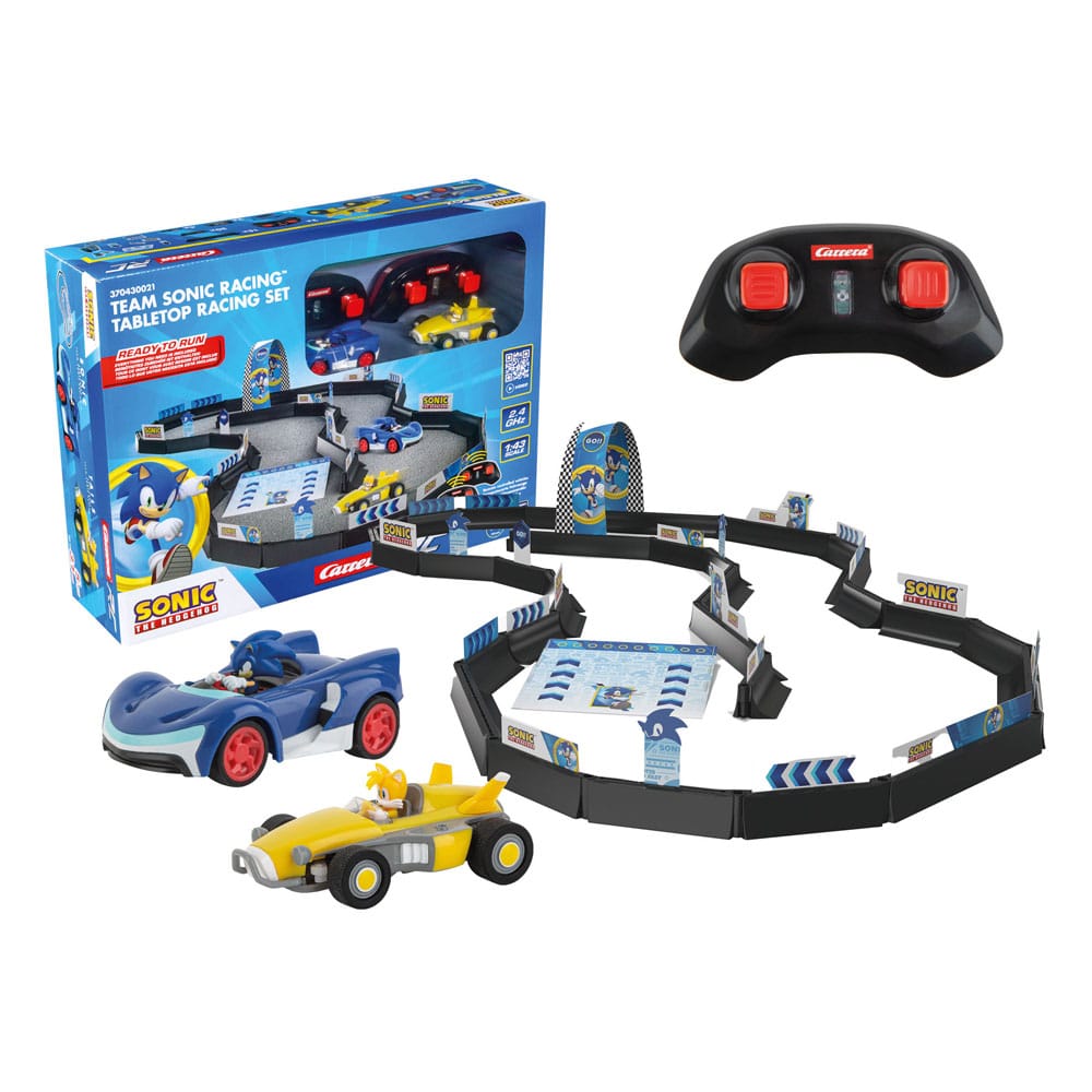 Sonic the Hedgehog RC remote-controlled Car 1/43 2.4GHz Tabletop Racing Set - MangaShop.ro