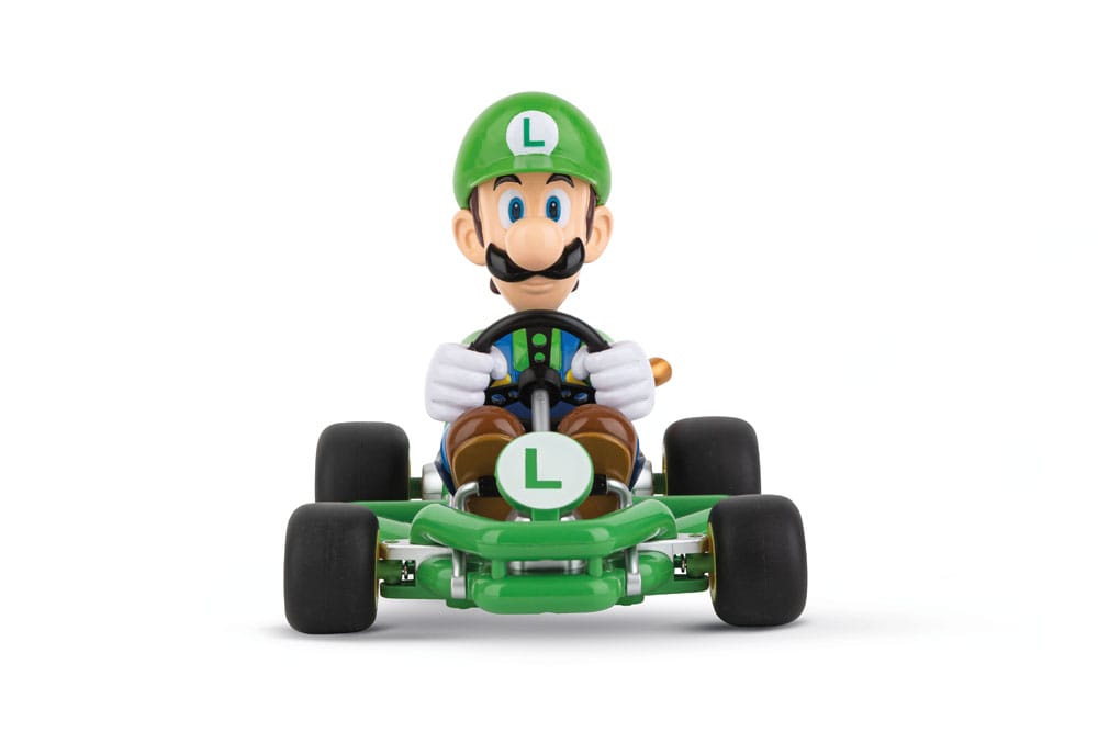 Super Mario Kart RC remote-controlled Car 1/18 2.4GHz Pipe Kart Luigi - MangaShop.ro
