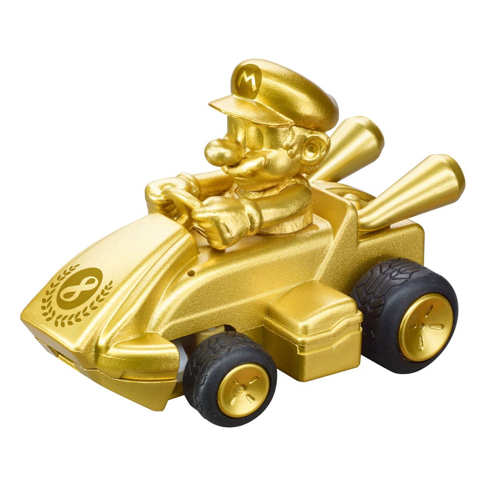 Super Mario Kart RC remote-controlled Car 1/50 2.4GHz Mini Mario Gold - MangaShop.ro