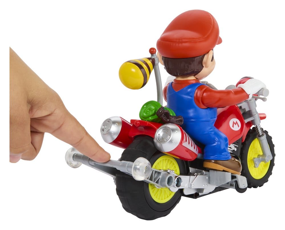 The Super Mario Galaxy Movie Hot Wheels RC Vehicle Mario Wheelie Motocross - MangaShop.ro