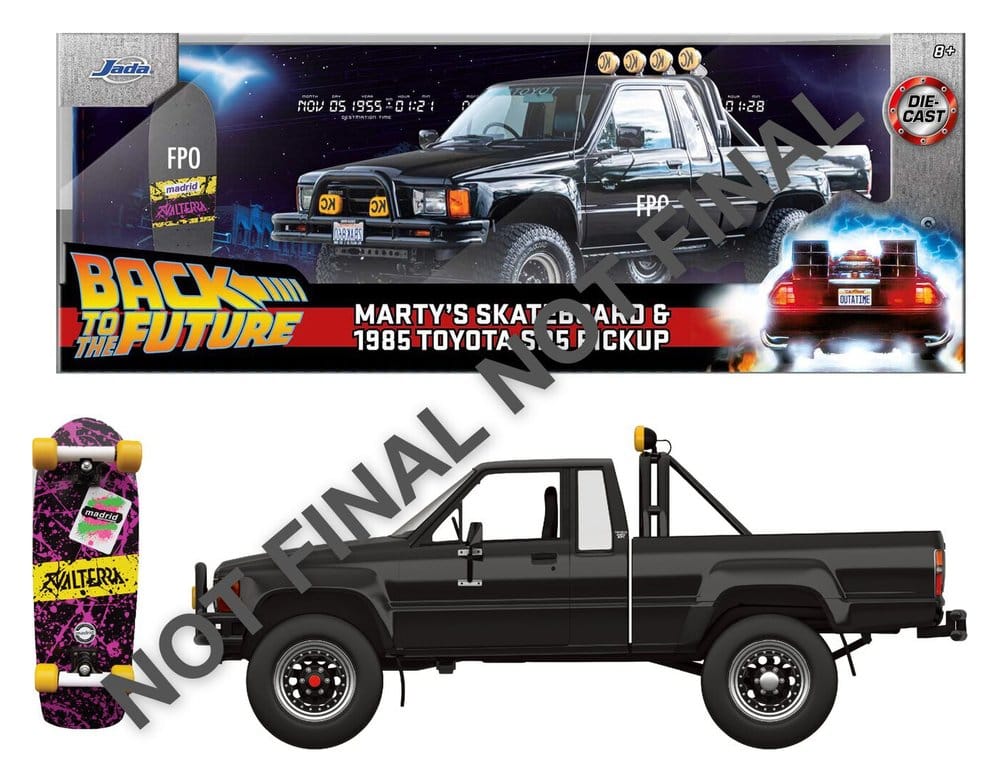 Back to the Future Diecast Vehicle 1:24 Marty's Skateboard 1985 Toyota - MangaShop.ro