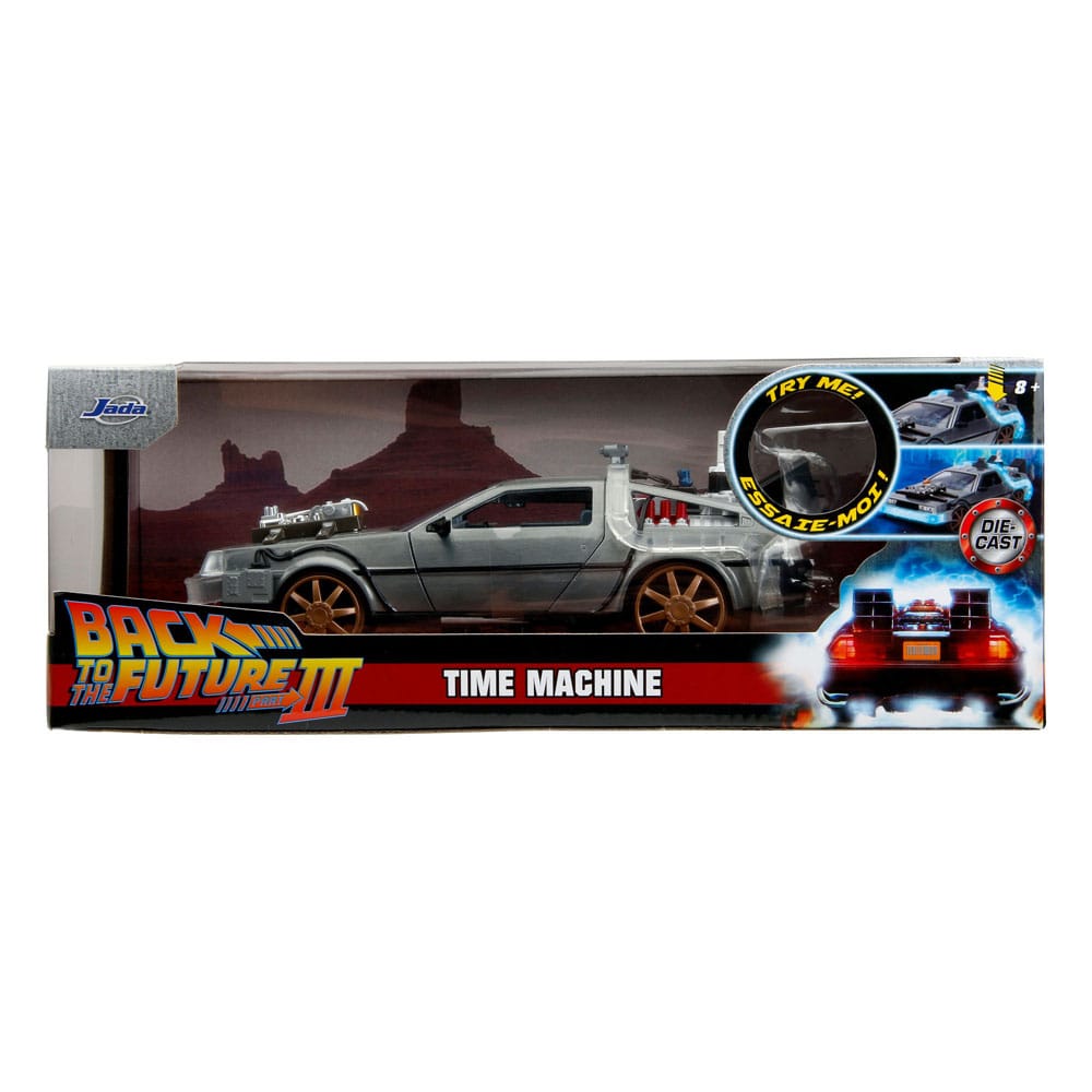 Back to the Future 3 Diecast Model 1/24 Time Machine Model 4 - MangaShop.ro