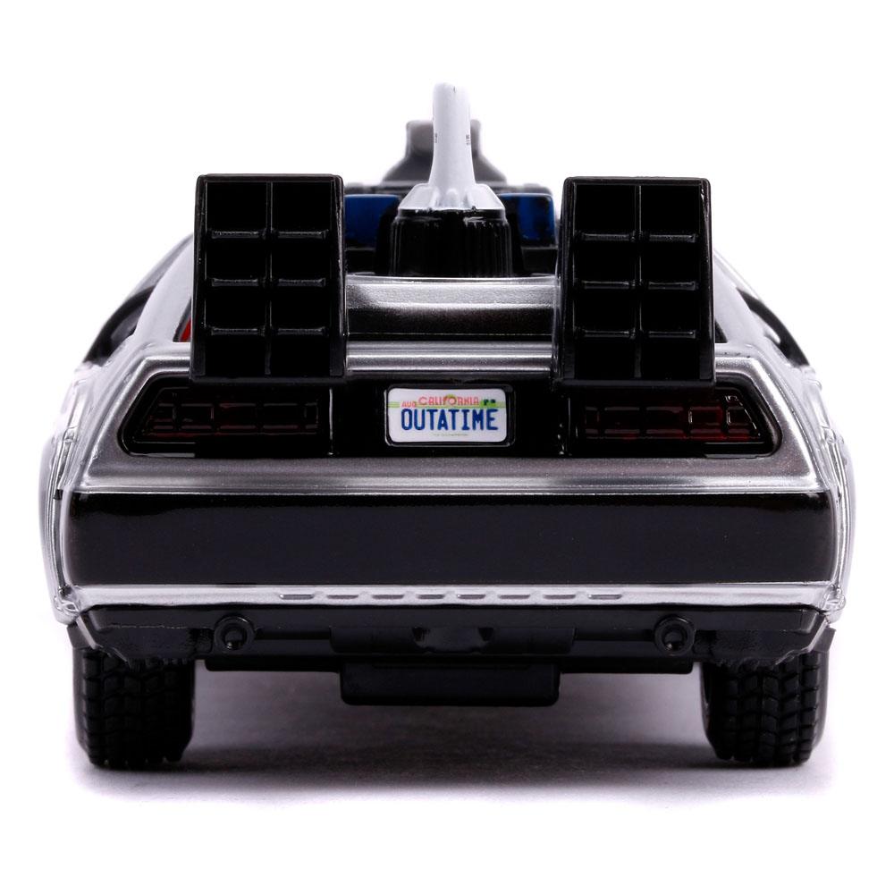 Back to the Future II Hollywood Rides Diecast Model 1/32 DeLorean Time Machine - MangaShop.ro