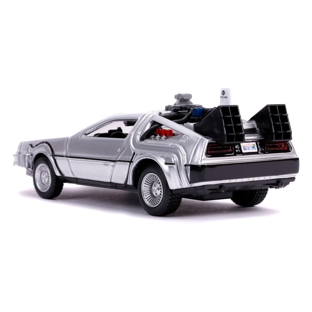 Back to the Future II Hollywood Rides Diecast Model 1/32 DeLorean Time Machine - MangaShop.ro