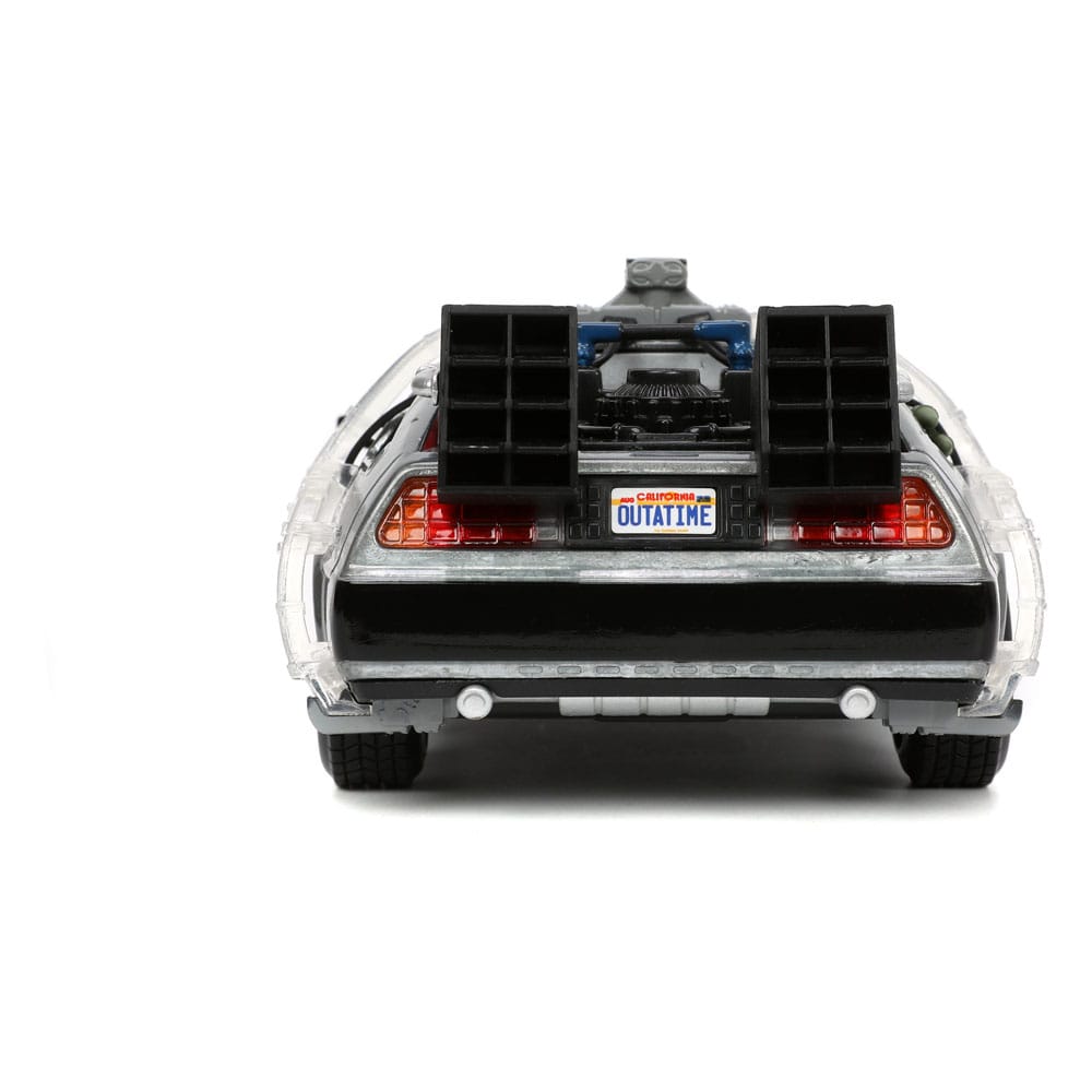 Back to the Future Hollywood Rides Diecast Model 1/24 Back to the Future 1 Time Machine - MangaShop.ro