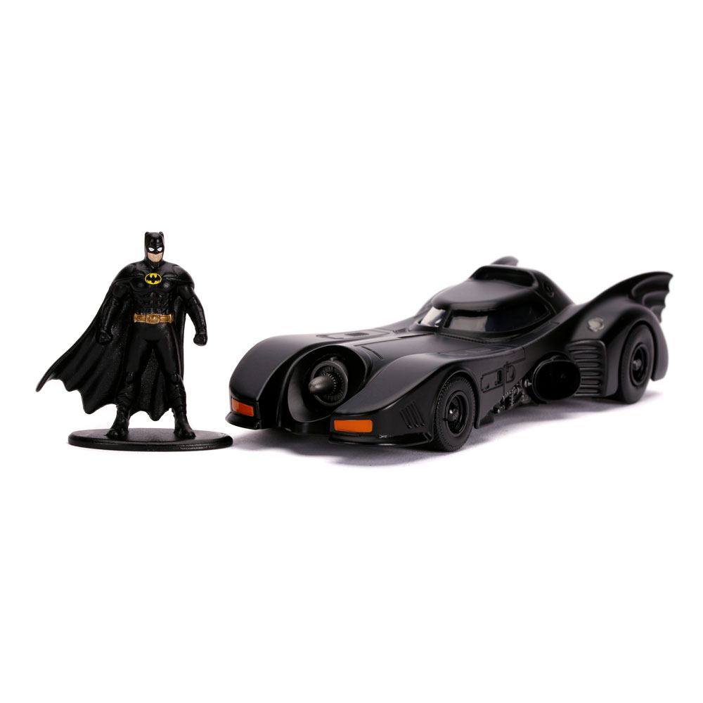 Batman 1989 Hollywood Rides Diecast Model 1/32 1989 Batmobile with Figure - MangaShop.ro