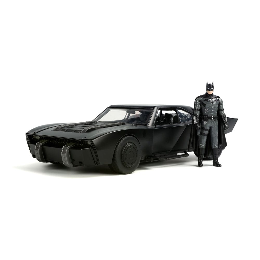 Batman 2022 Hollywood Rides Diecast Model 1/18 2022 Batmobile with Figure - MangaShop.ro