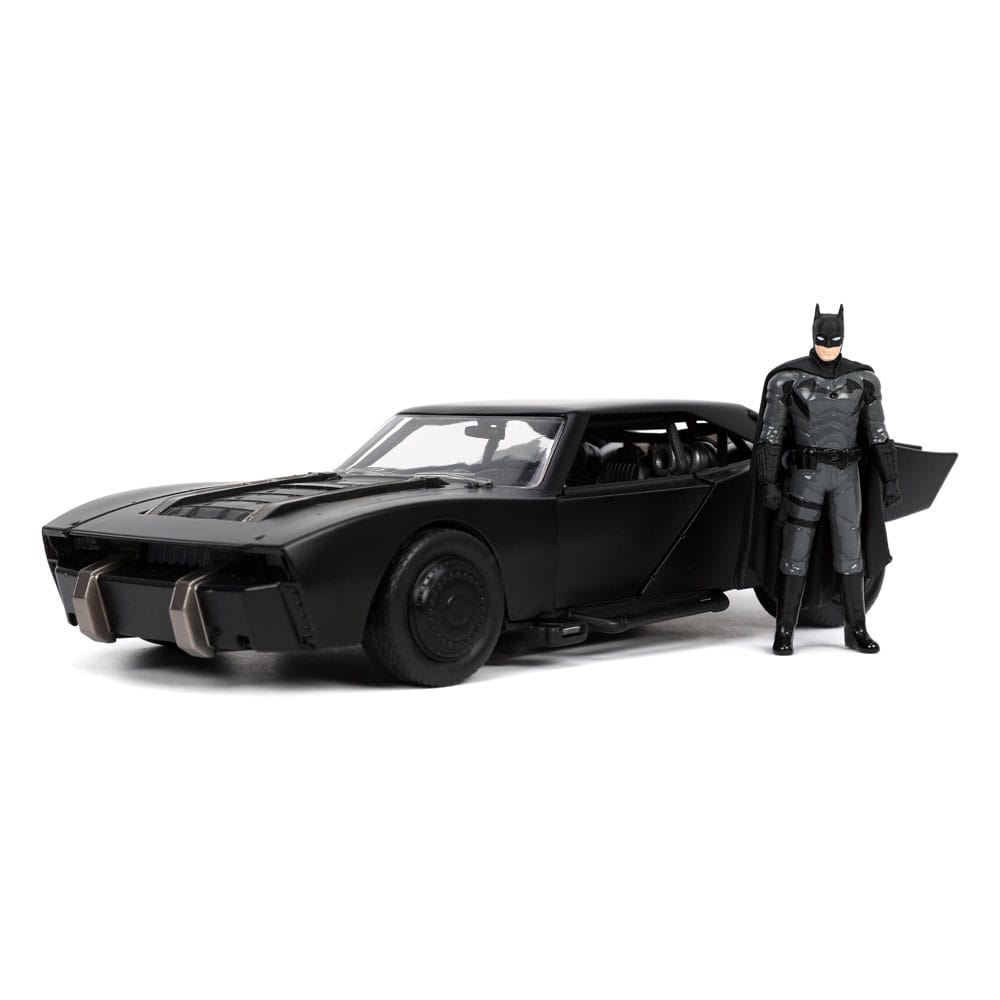 Batman 2022 Hollywood Rides Diecast Model 1/24 2022 Batmobile with Figure - MangaShop.ro
