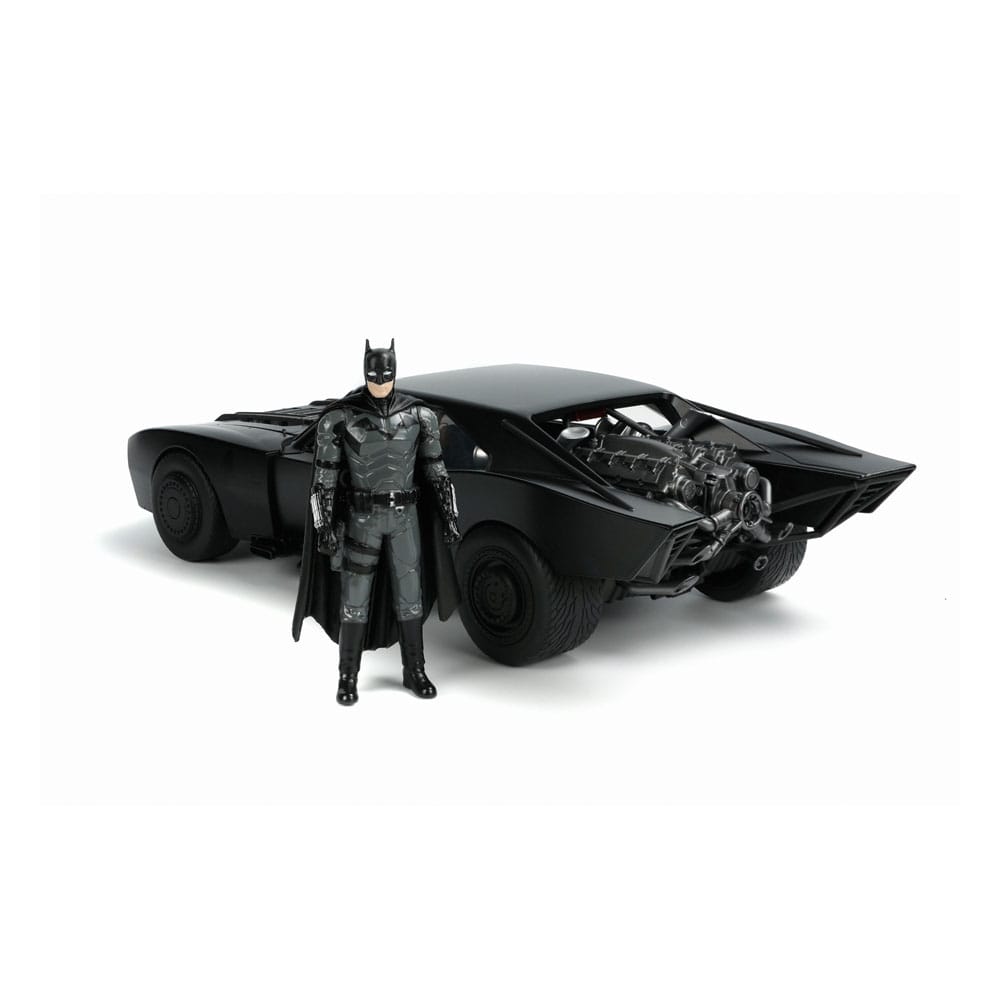 Batman 2022 Hollywood Rides Diecast Model 1/18 2022 Batmobile with Figure - MangaShop.ro