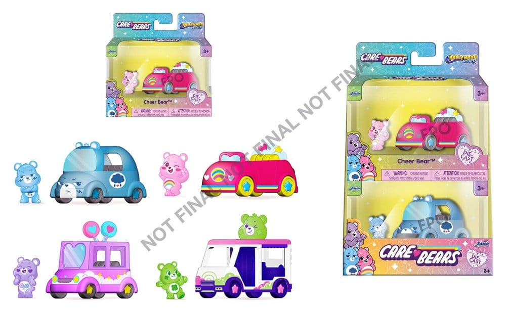 Care Bears Diecast Vehicles 1/55 Wave 1 Assortment (8) - MangaShop.ro