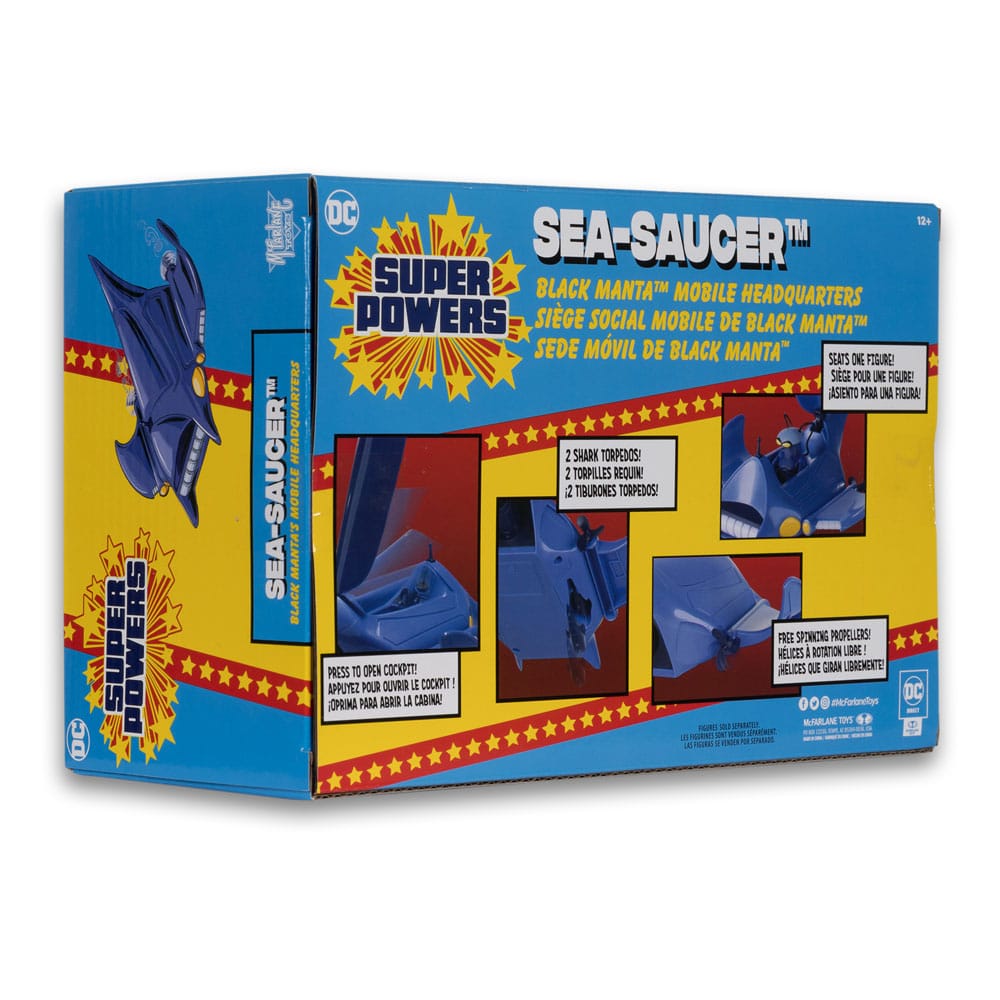 DC Direct Super Powers Vehicles Black Manta Sea Saucer 10 cm - MangaShop.ro