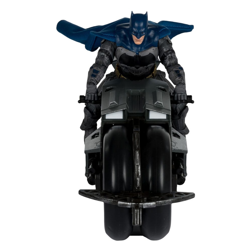 The Flash DC Multiverse Vehicle Batcycle with Batman - MangaShop.ro