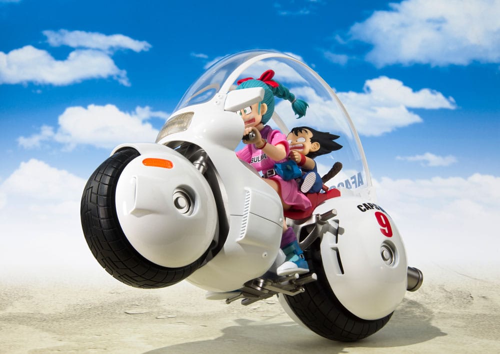 Dragon Ball S.H. Figuarts Vehicle with Figure Bulma's Motorcycle Hoipoi Capsule No. 9 17 cm - MangaShop.ro