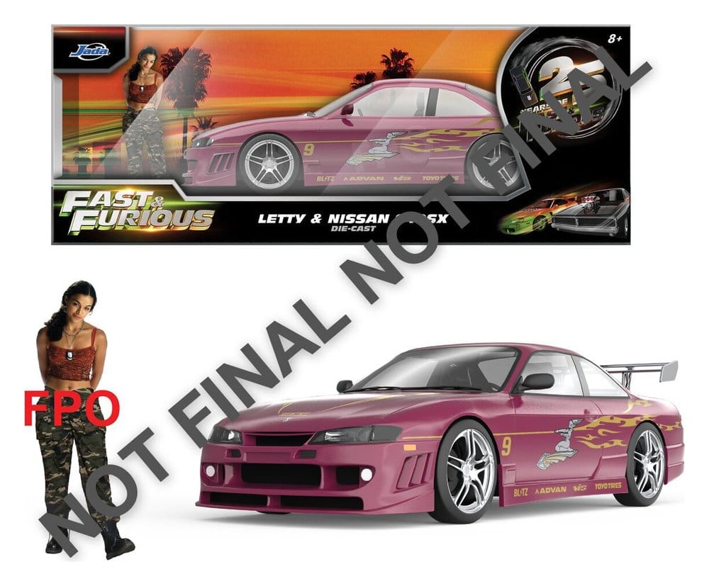Fast & Furious Diecast Model 1/24 1997 Nissan 240SX 9 cm - MangaShop.ro