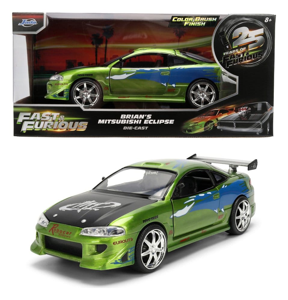 Fast & Furious Diecast Vehicle 1:24 Anniversary Mitsubishi 19 cm - MangaShop.ro