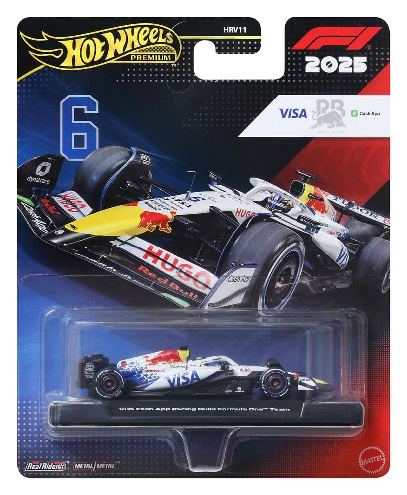 Formula 1 Hot Wheels Premium Die-Cast Vehicle 1/64 Visa Cash App Racing Bulls F1 Team - MangaShop.ro