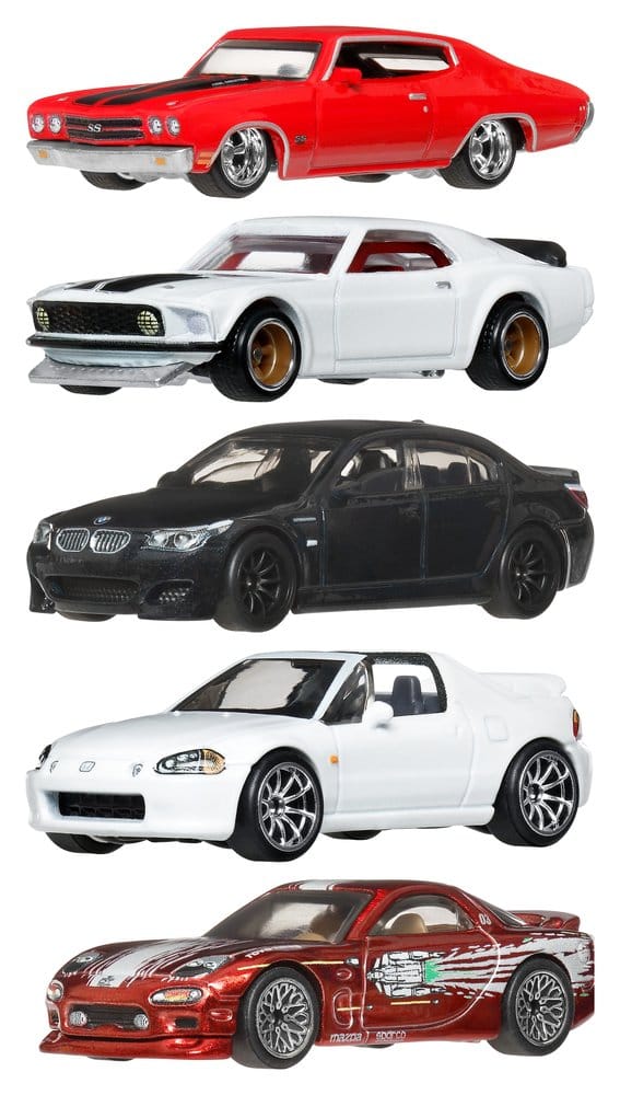Fast & Furious Hot Wheels Premium Die-Cast Vehicles 1/64 979P Assortment (10) - MangaShop.ro